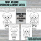 Superhero Clubfoot Cuties BNB Coloring Pages | Printable Activity To Help With Wearing Boots and Bar BnB | Clubfoot Baby Boots | Ponseti