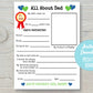 All About Dad 8.5x11" Printable Father's Day Gift | About My Daddy Fill In Sheet | DIGITAL DOWNLOAD | Father's Day Card | Print At Home