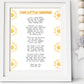 Two Little Shadows Poem Print | Digital Download| Card for Mom | Inspirational Quote Decor | Sun Printable Wall Art | Sunshine Nursery Decor