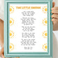 Two Little Shadows Poem Print | Digital Download| Card for Mom | Inspirational Quote Decor | Sun Printable Wall Art | Sunshine Nursery Decor