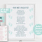 Clubfoot Poem Your Sweet Unique Feet Digital Downlad | 8x10 Print At Home | Printable Nursery Room Decor| Clubfoot Cuties Prayer | TEV