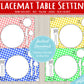 Multicolor Placemat Table Setting Matching Activity | INSTANT DOWNLOAD | Toddler Place Setting Practice | Montessori-Inspired Homeschool