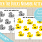 Match the Numbers Duck Activity | Printable INSTANT DOWNLOAD | Matching Numbers Cards or Velcro Activity | Toddler Game