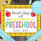 First Day of School Sign | About Me Chalkboard Style Print | INSTANT DIGITAL DOWNLOAD | Print at Home | Preschool | School Pictures