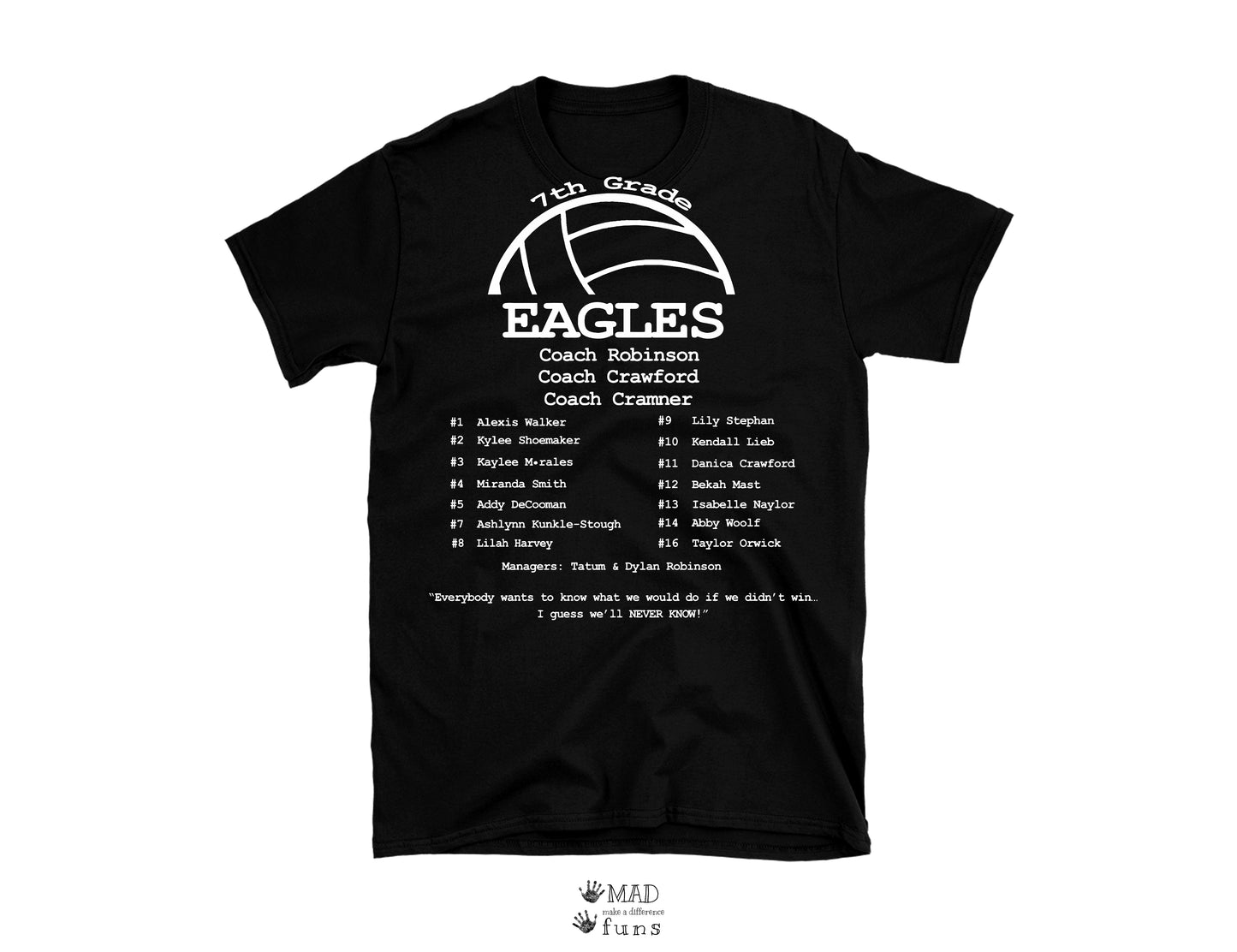 Liberty-Benton BVC Champions 2022 T-Shirt, Crewneck Sweatshirt, or Hoodie | LB Volleyball Shirt